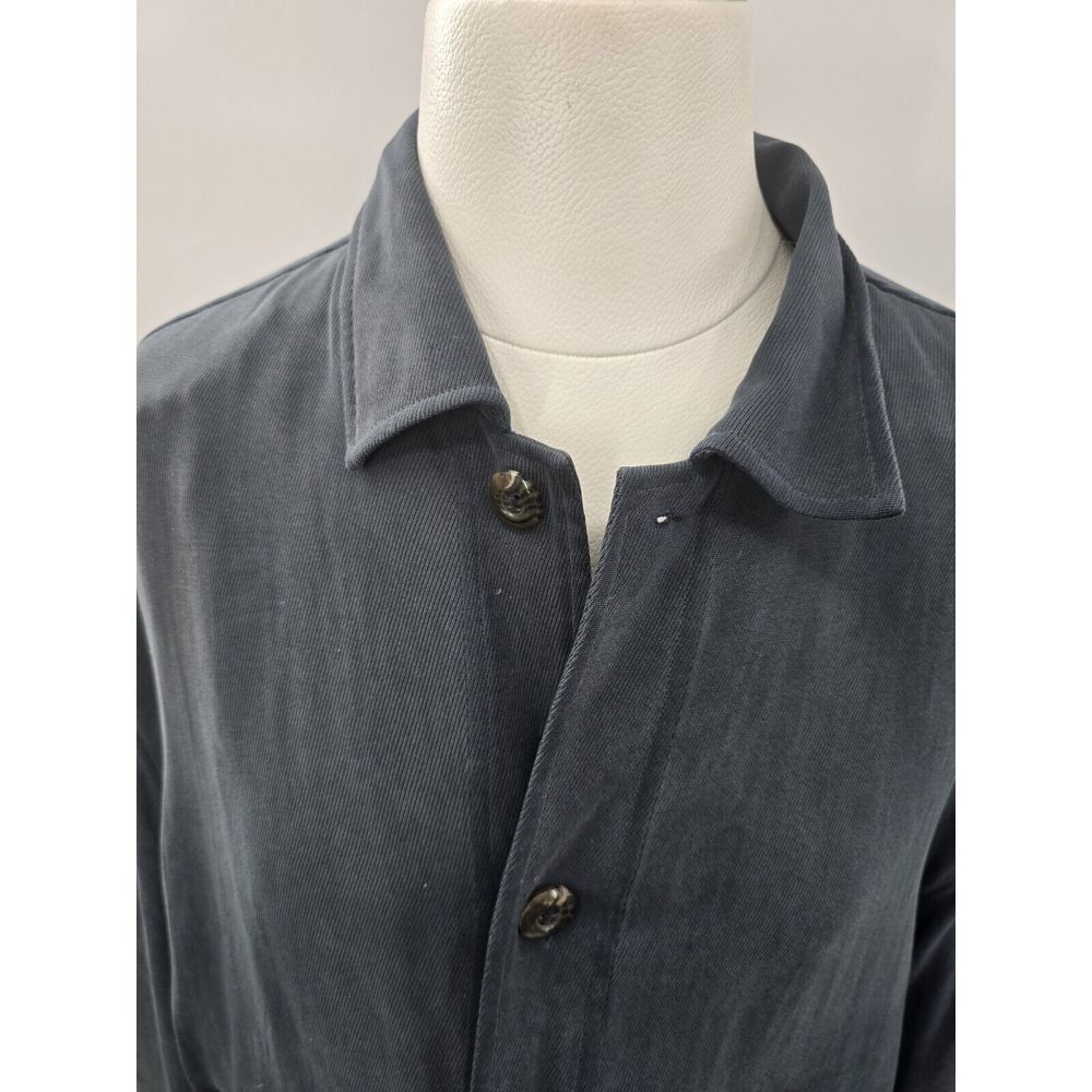 Mens Callaway Golf Collection Jacket XL Navy Spun Twill Lined Button Up Coat